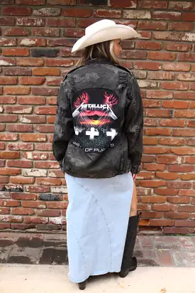 Metallica Acid Wash Camo Jacket