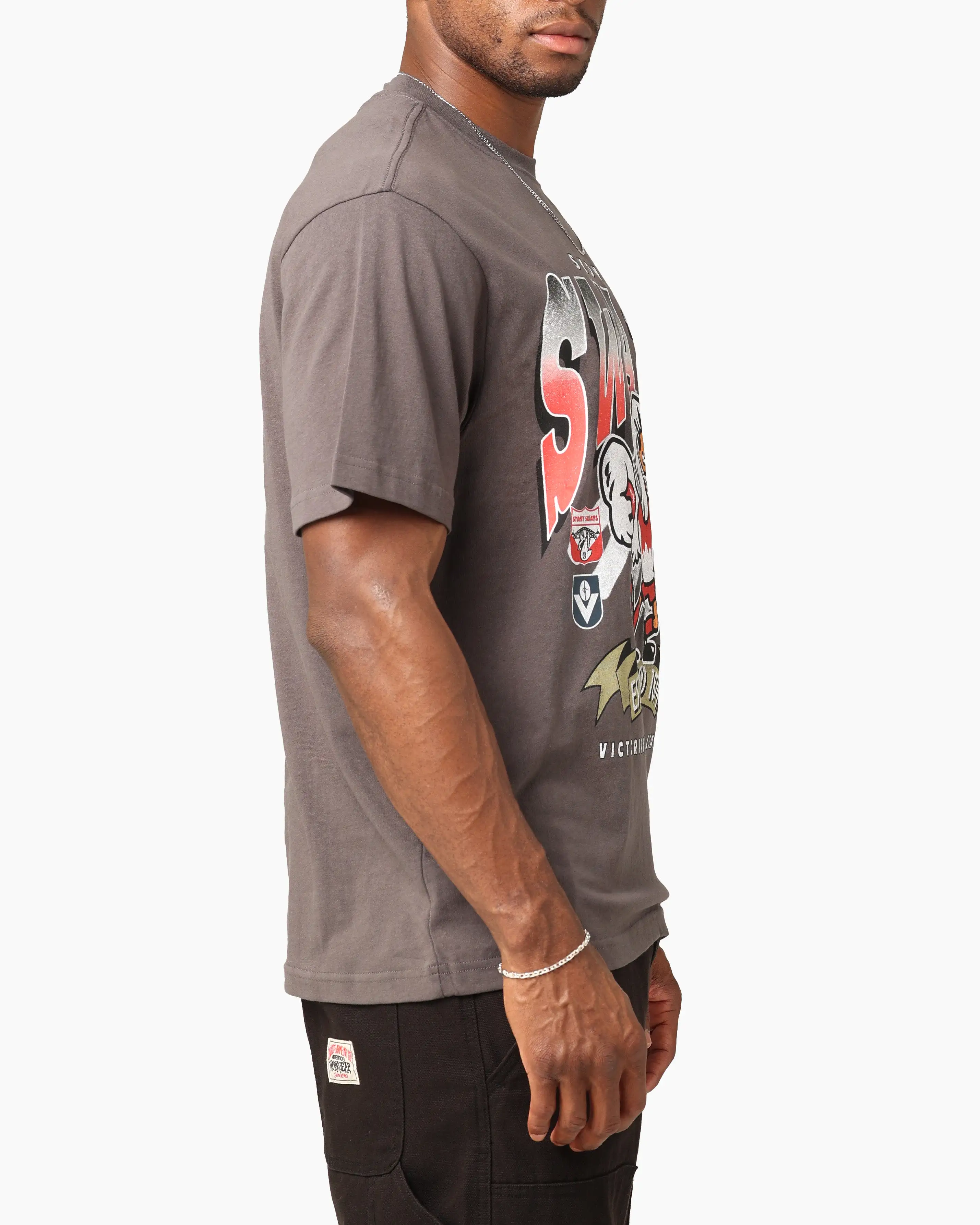 Mitchell & Ness Sydney Swans Character T-Shirt Charcoal