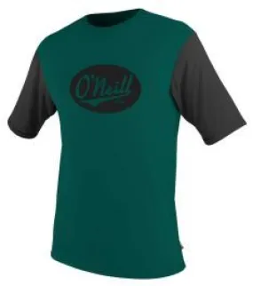 O'Neill Premium Skins Graphic Short Sleeve Rash Guard 2018 - Reef/ Black