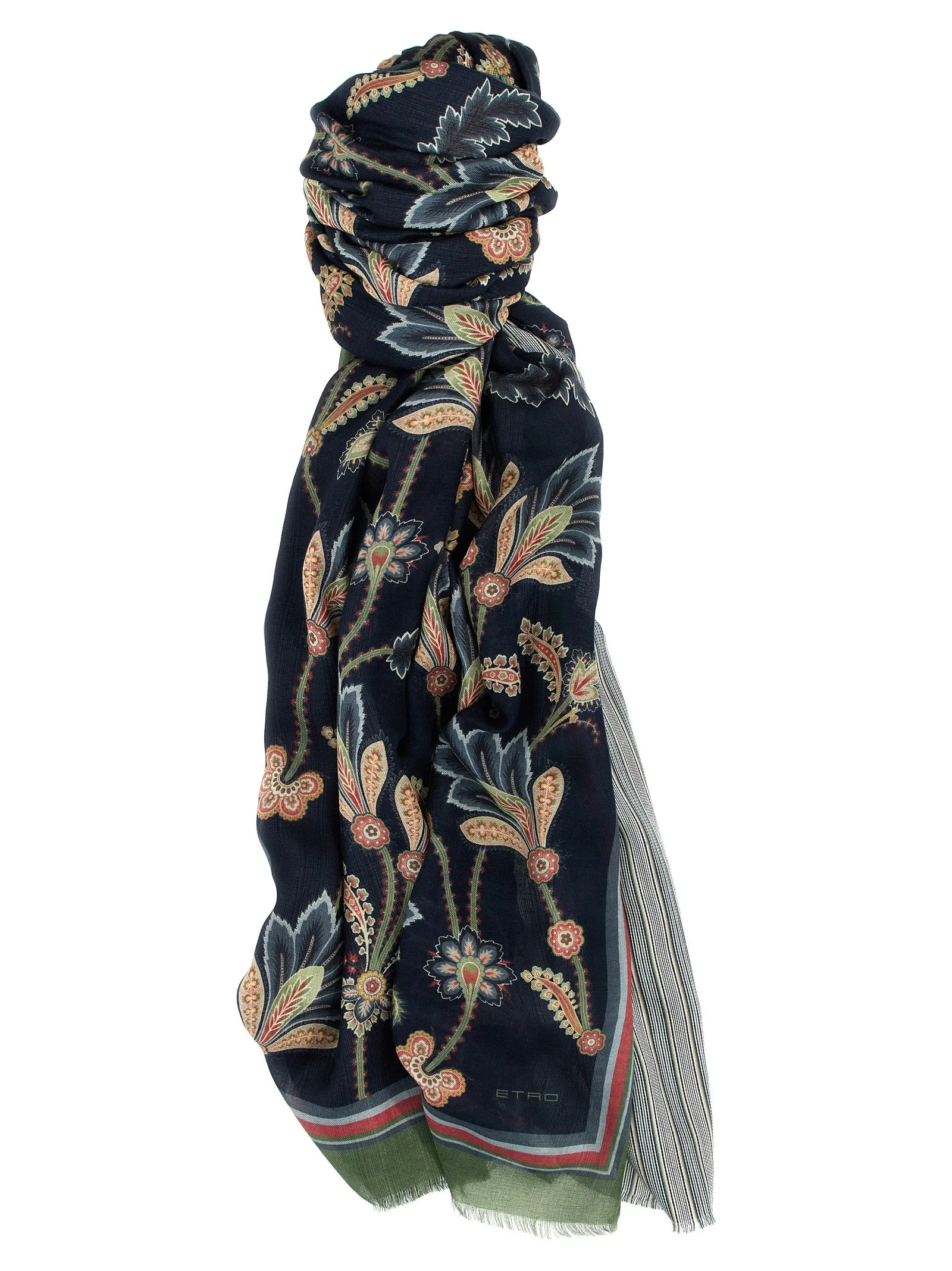 Patterned Reversible Scarf Scarves, Foulards Multicolor