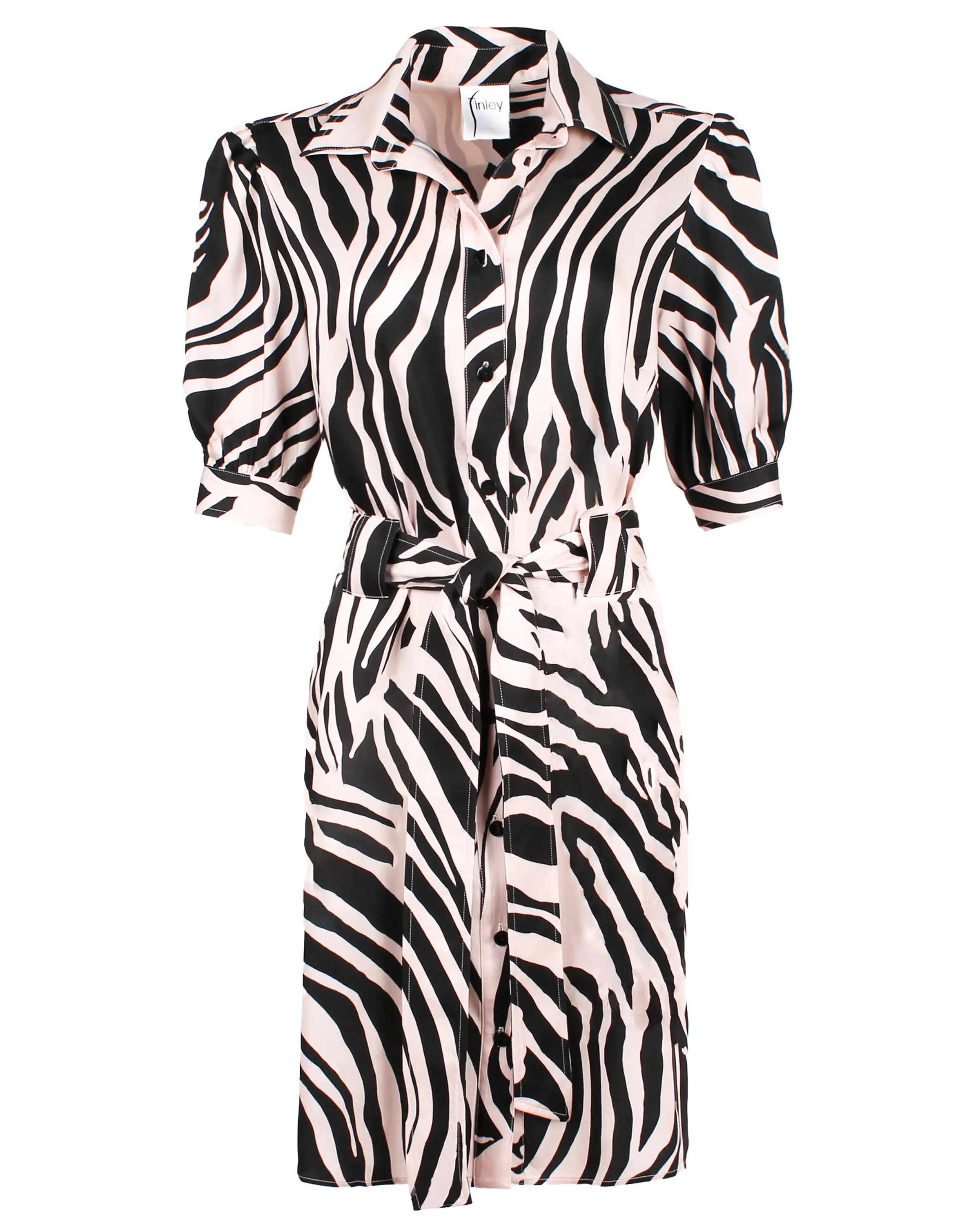 Piper Dress Blushed Tiger Print