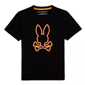 Psycho Bunny Kids Santa Monica Embroidered Black T-Shirt_ B0u842a2pc-001