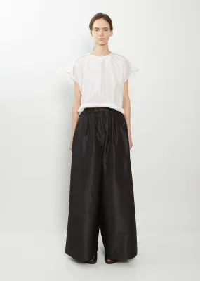 Purl Very Wide Silk Pant — Black