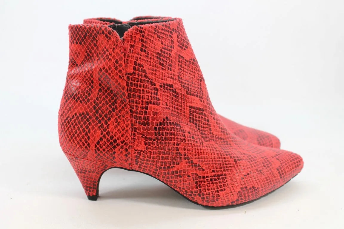 Reaction Kenneth Cole Kick Bit Women's Red Boots 8.5M(ZAP10334)