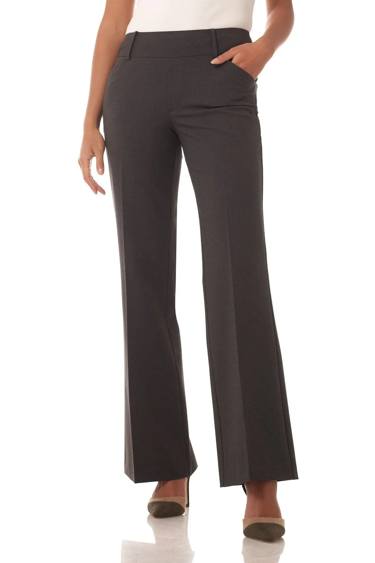 Rekucci Women's Smart Stretch Wide Leg Pull-On Pant