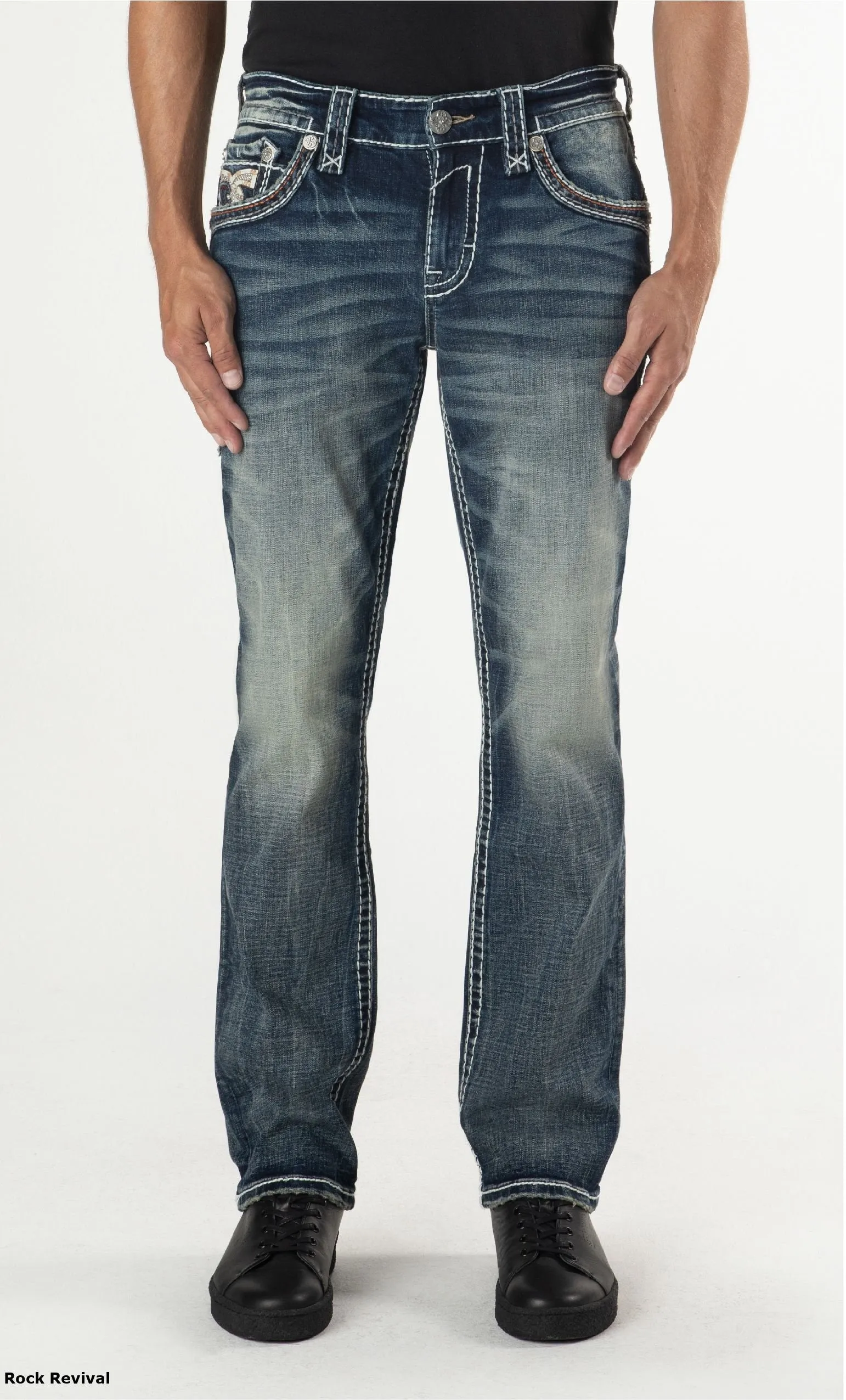 Rock Revival Men's Coby J202 Straight Cut Jean