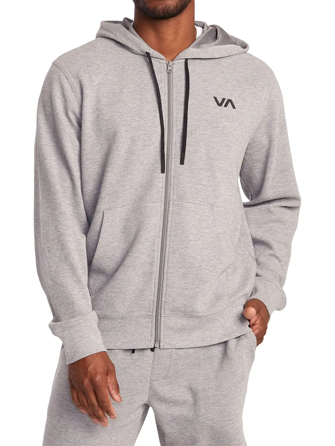 RVCA Men's Waffle Zip Hood