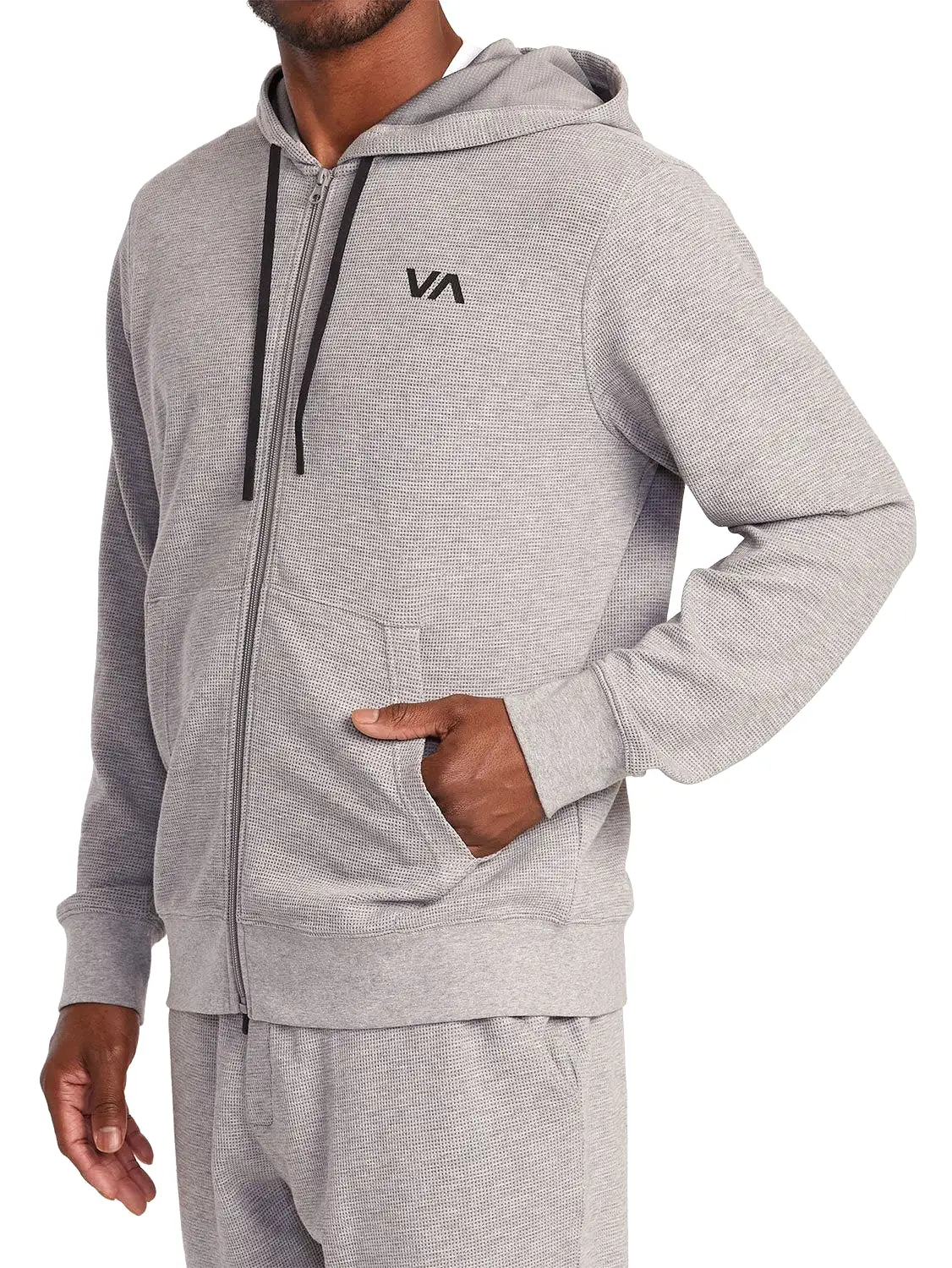 RVCA Men's Waffle Zip Hood