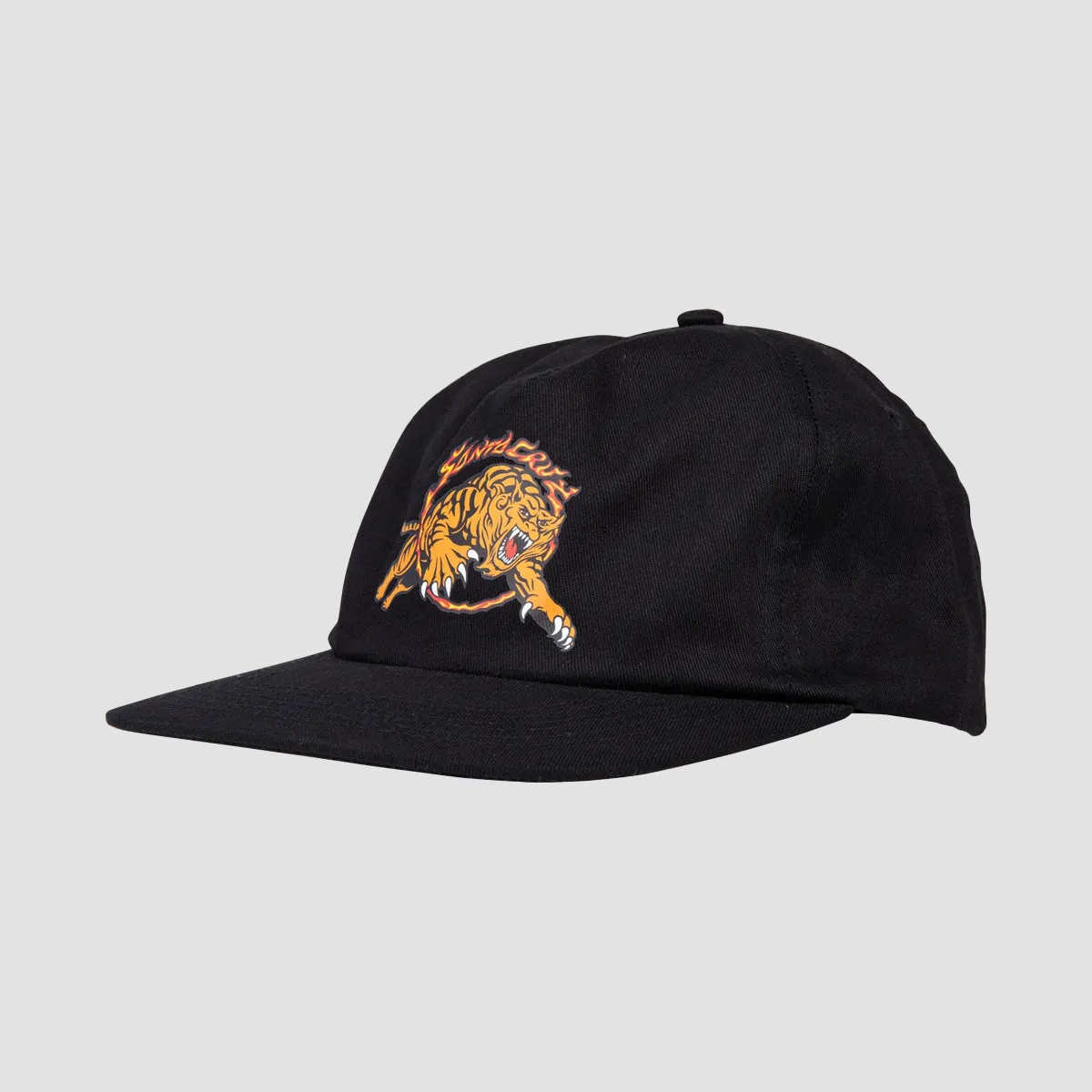 Santa Cruz Salba Tiger Simplified Snapback Cap Black