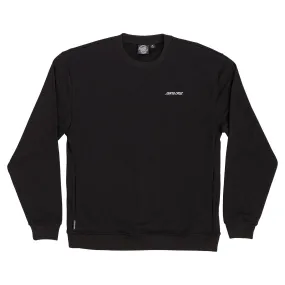 SANTA CRUZ SCREAMING FLASH CREW NECK SWEATSHIRT BLACK