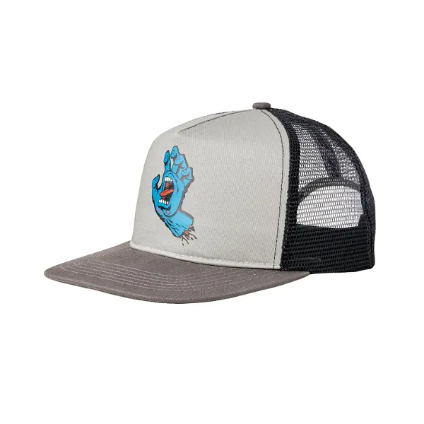 Santa Cruz Screaming Hand Mesh Trucker Hat - Grey/Charcoal/Black