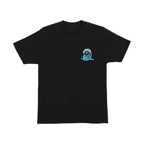 Santa Cruz Screaming Wave T-Shirt - Black