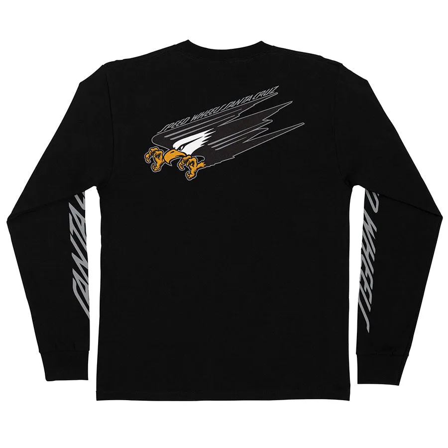 SANTA CRUZ SW EAGLE L/S REGULAR T-SHIRT BLACK