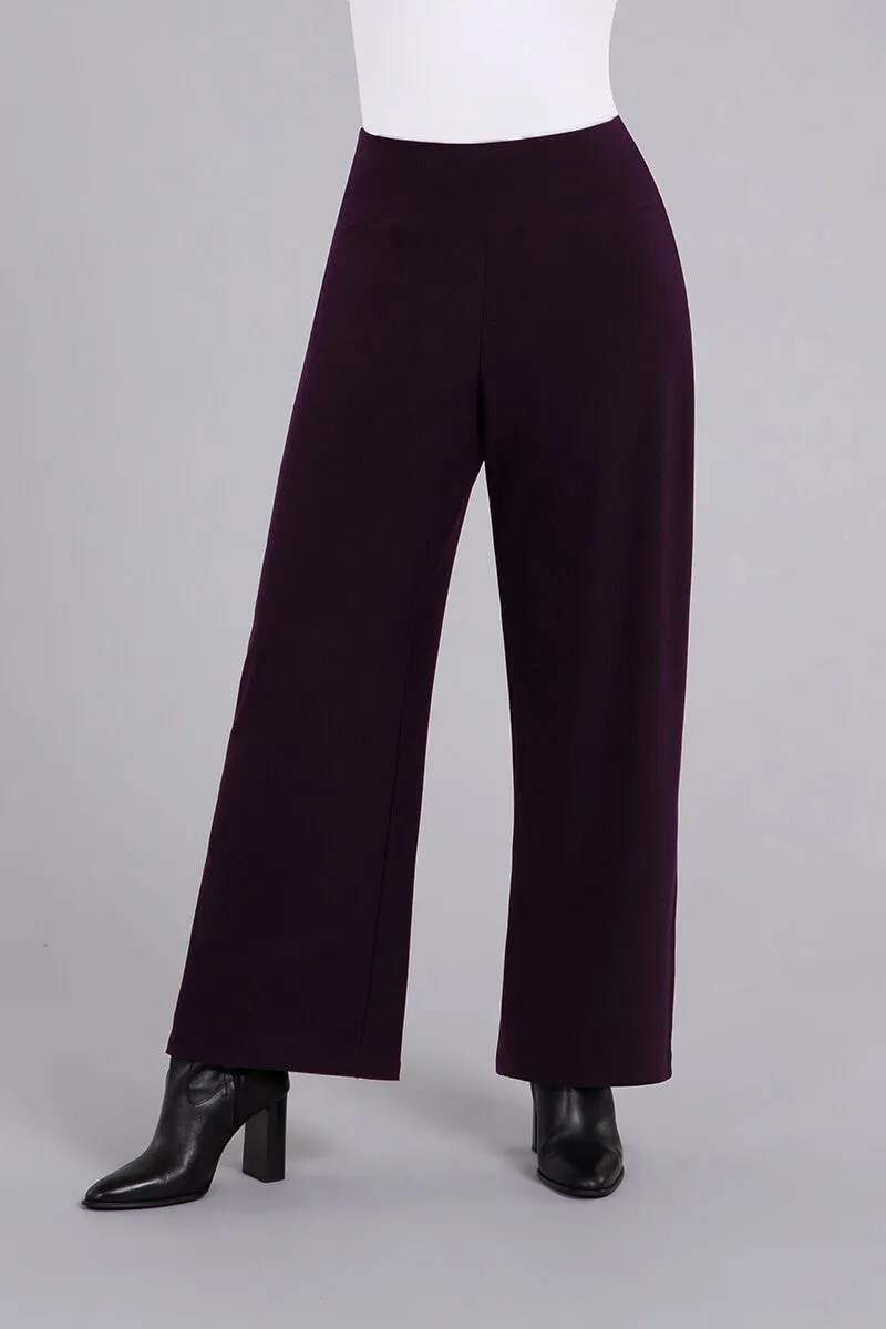 Side Slit Wide Pant | Currant