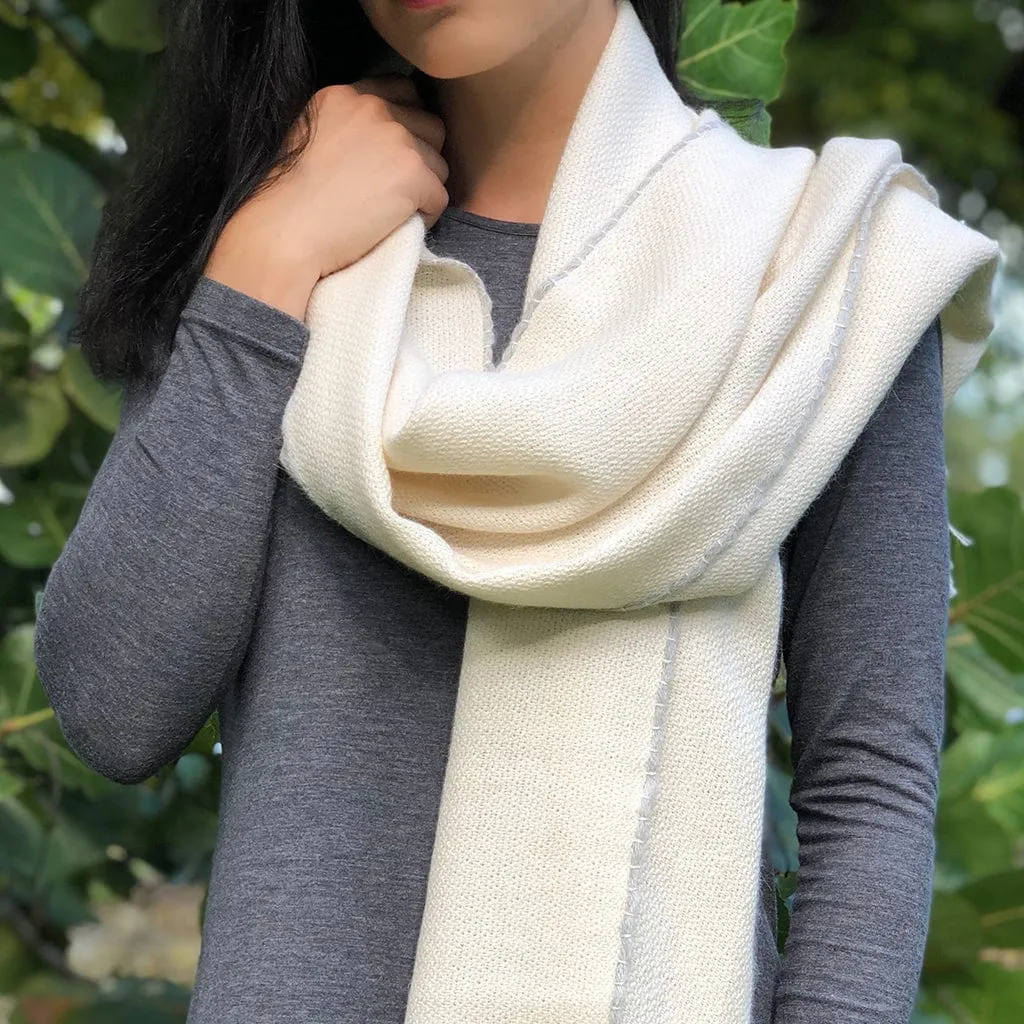 SLATE + SALT Andes Snow Baby Alpaca Scarf