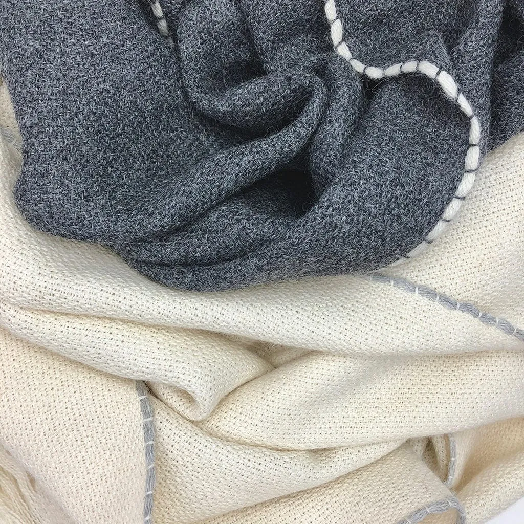 SLATE + SALT Andes Snow Baby Alpaca Scarf