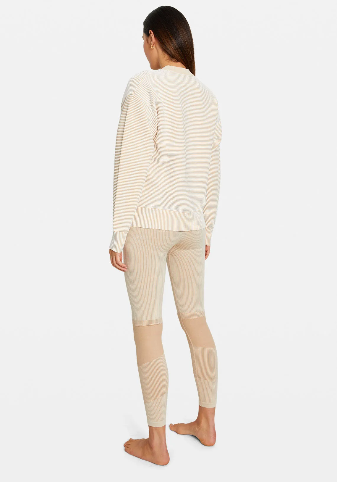 SONNY CREW NECK SWEATER CREAM/SANDSTONE