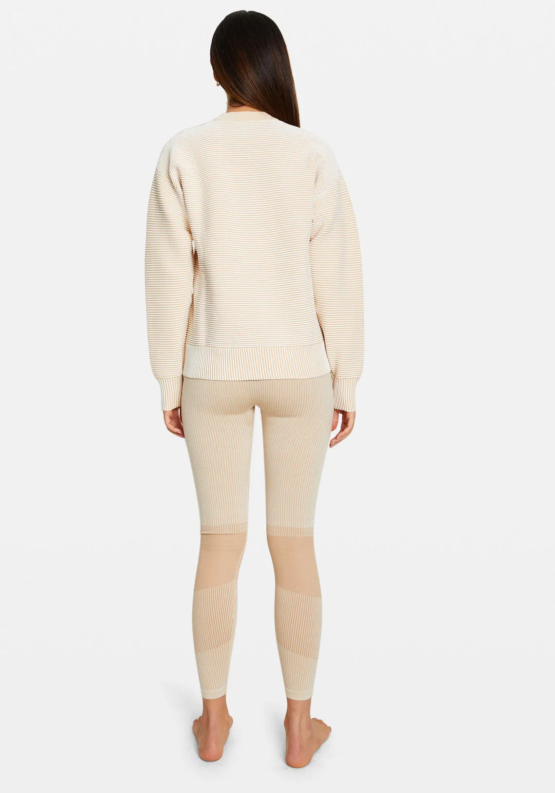 SONNY CREW NECK SWEATER CREAM/SANDSTONE