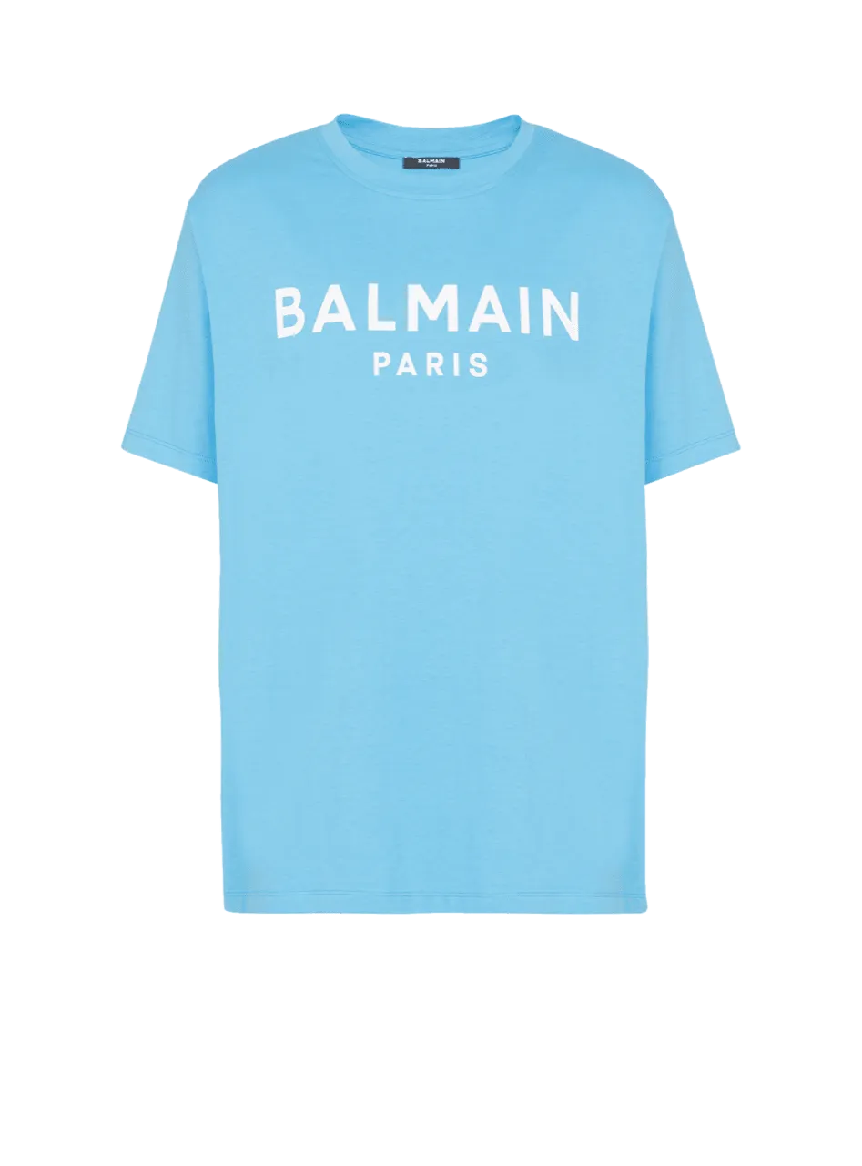 Straight-cut Balmain printed T-shirt