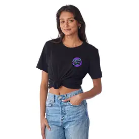 T-SHIRT SANTA CRUZ X THRASHER FEMME DIAMOND DOT SS BOYFRIEND BLACK