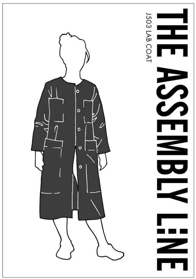 THE ASSEMBLY LINE  Lab Coat Sewing Pattern (XS - L)