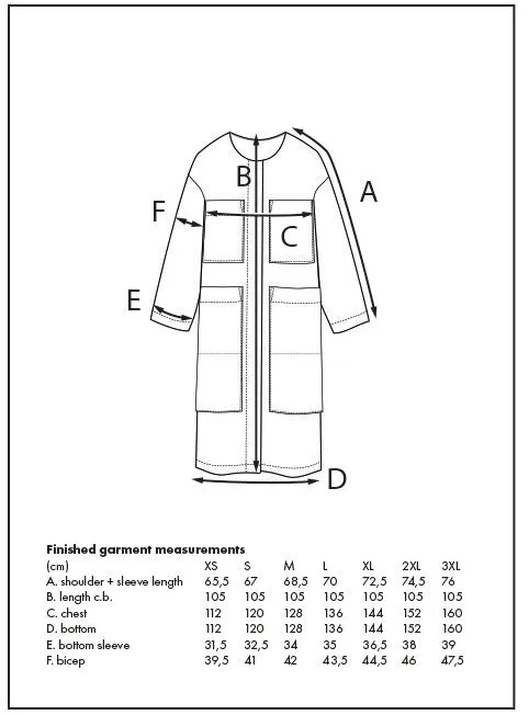 THE ASSEMBLY LINE  Lab Coat Sewing Pattern (XS - L)