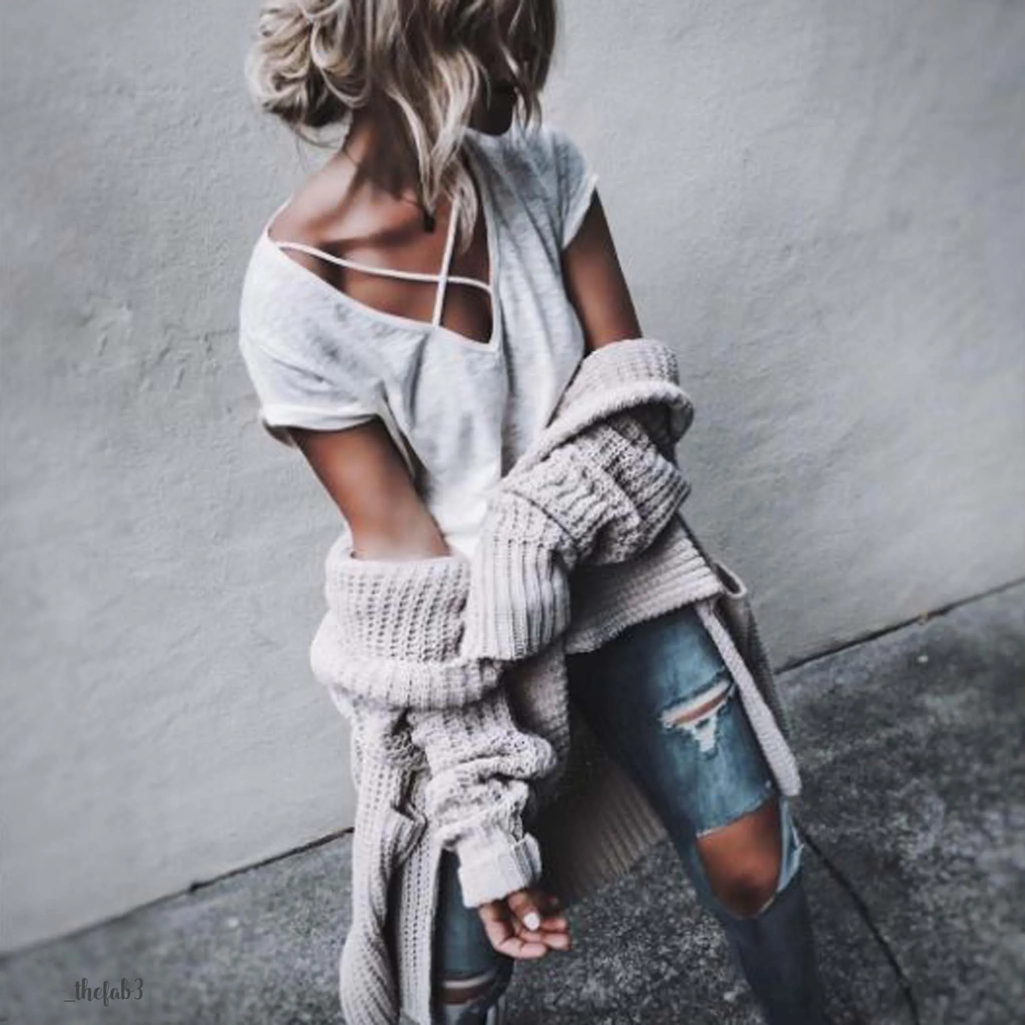 The Boston Bundle Sweater in Cream