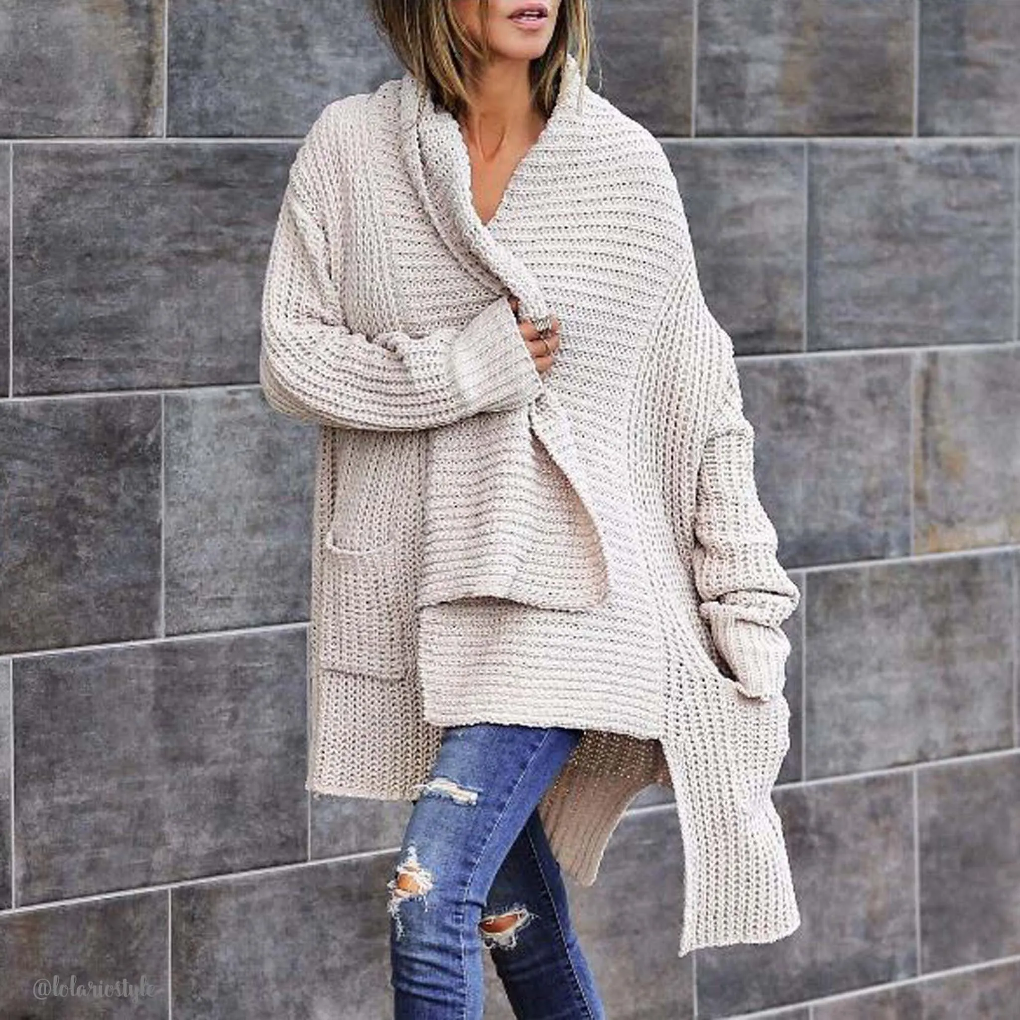 The Boston Bundle Sweater in Cream