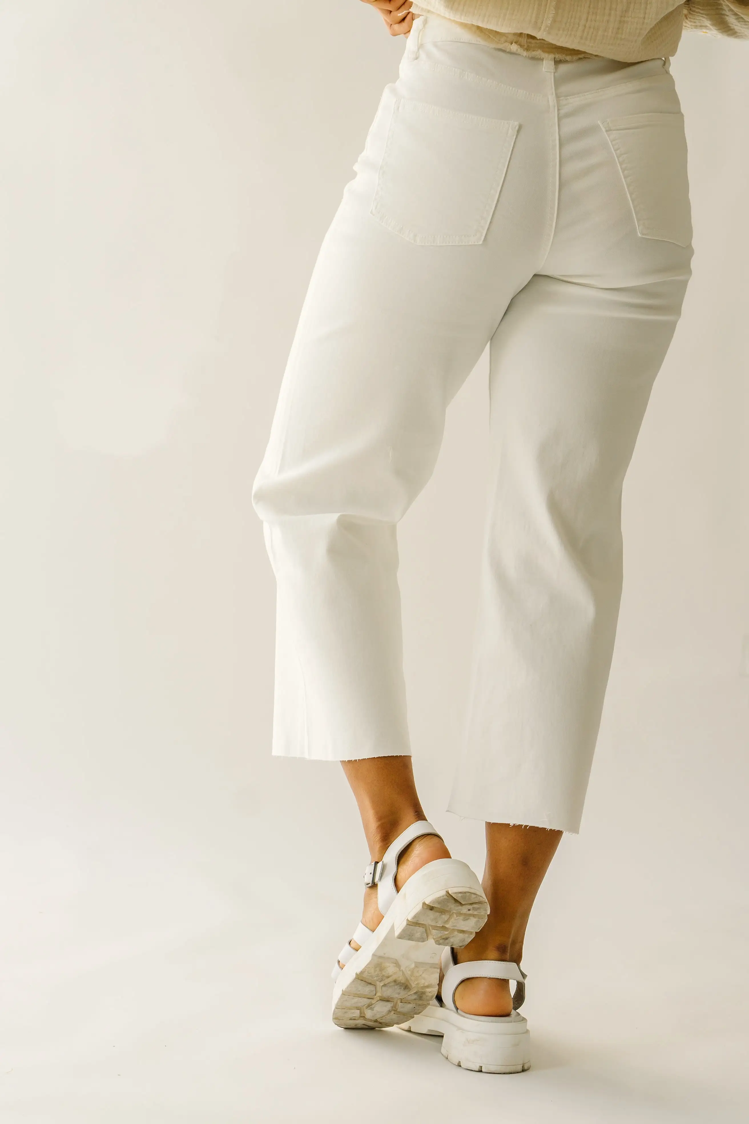 The Colbert Wide Leg Pant in White