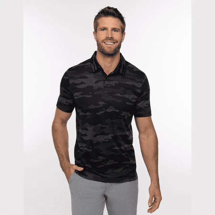 Travis Mathew Beachside Stealth Polo - Black