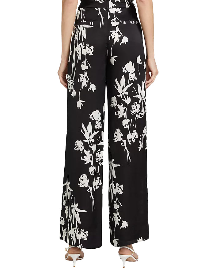 Wide Leg Pant (Black Floral)