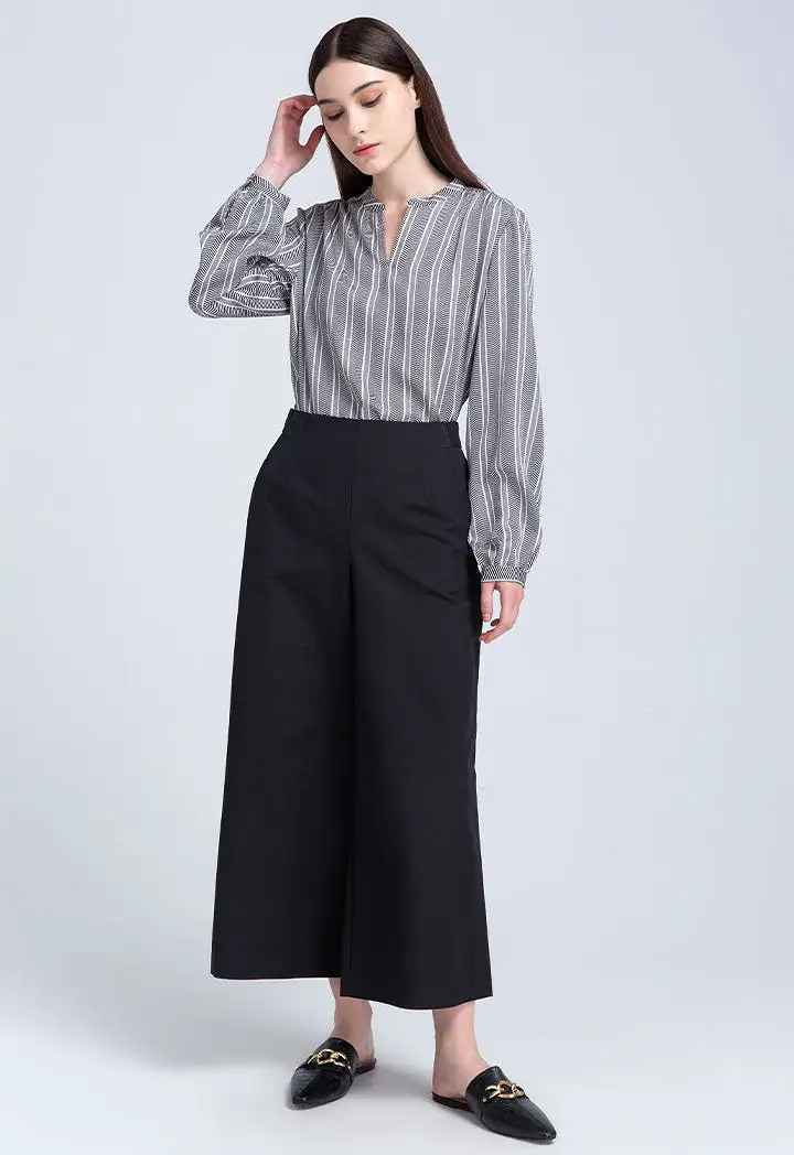 Wide Leg Straight Cut Culottes