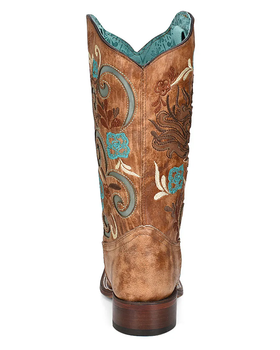 Women's Iridescent Horse Inlay Western Boots