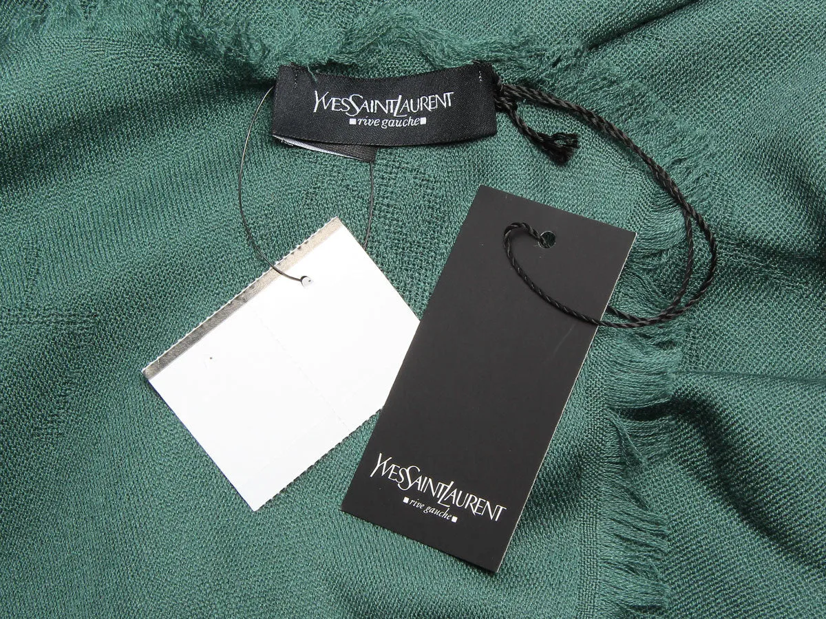 YSL Green Logo Shawl